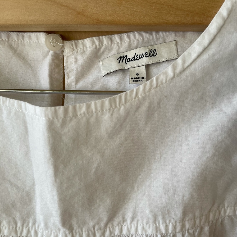 Madewell peasant embroidered blouse - Picture 4 of 9